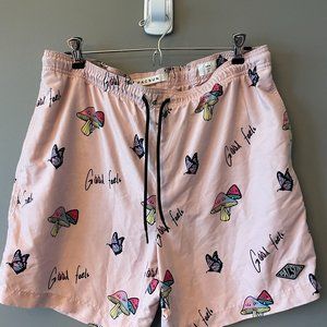 PacSun pink swim short, Good Feels